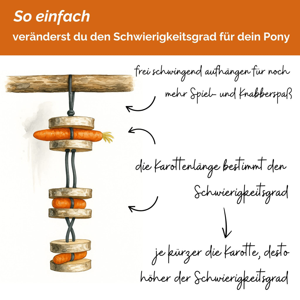 Pferdespielzeug Mini-Tarzan - Spielzeug für Pferde und Ponys gegen Langeweile - Pferdebeschäftigung - TierVita