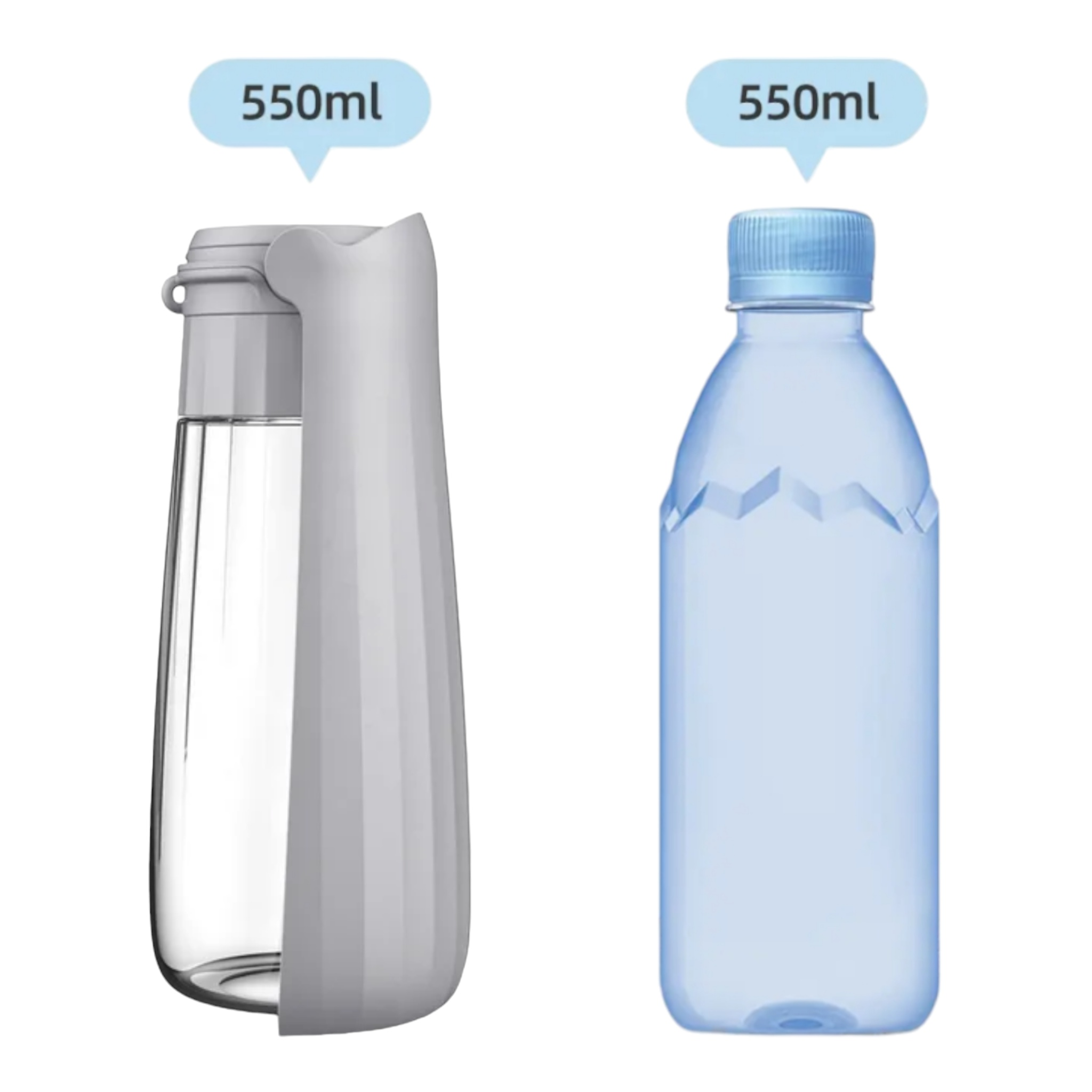 Tragbarer und stabiler und faltbarer 550ml Wasserspender für unterwegs - TierVita