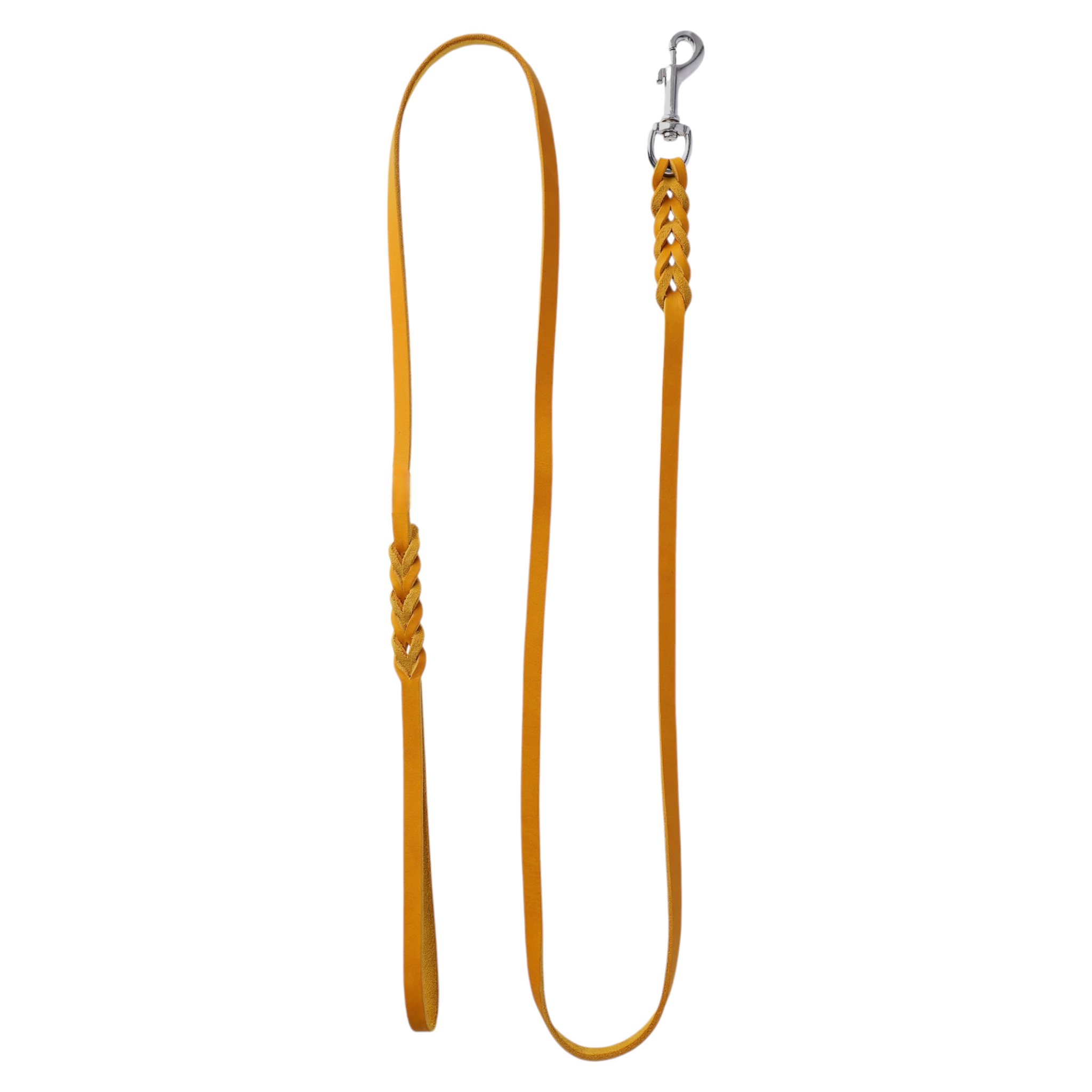 Hundeleine Soft Leder mit Handschlaufe und geflochtenen Element - TierVita