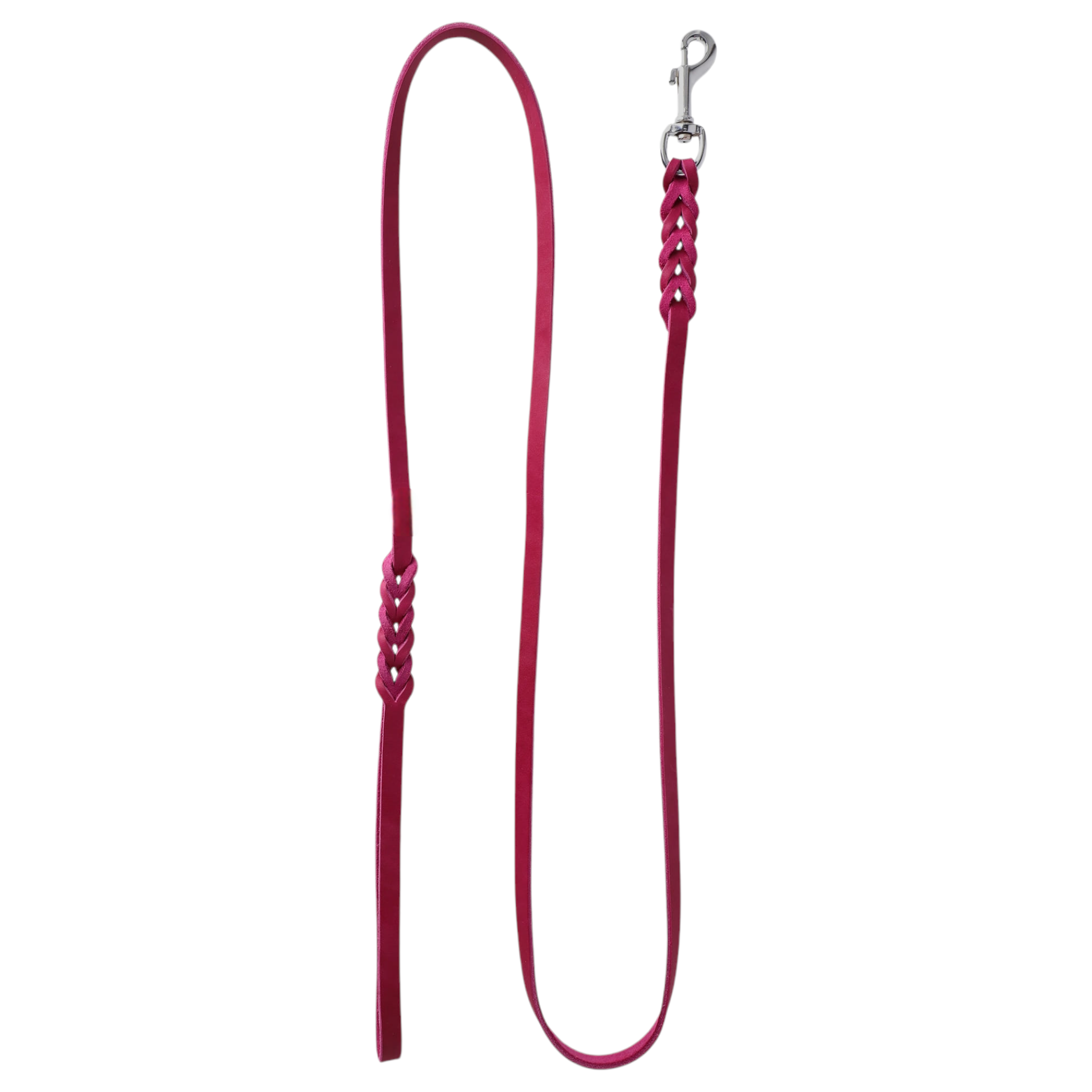 Hundeleine Soft Leder mit Handschlaufe und geflochtenen Element - TierVita