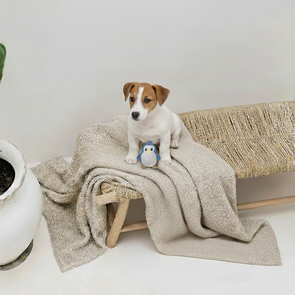 BUDDY. Hundespielzeug aus Leder "Kleiner Pinguin" - TierVita