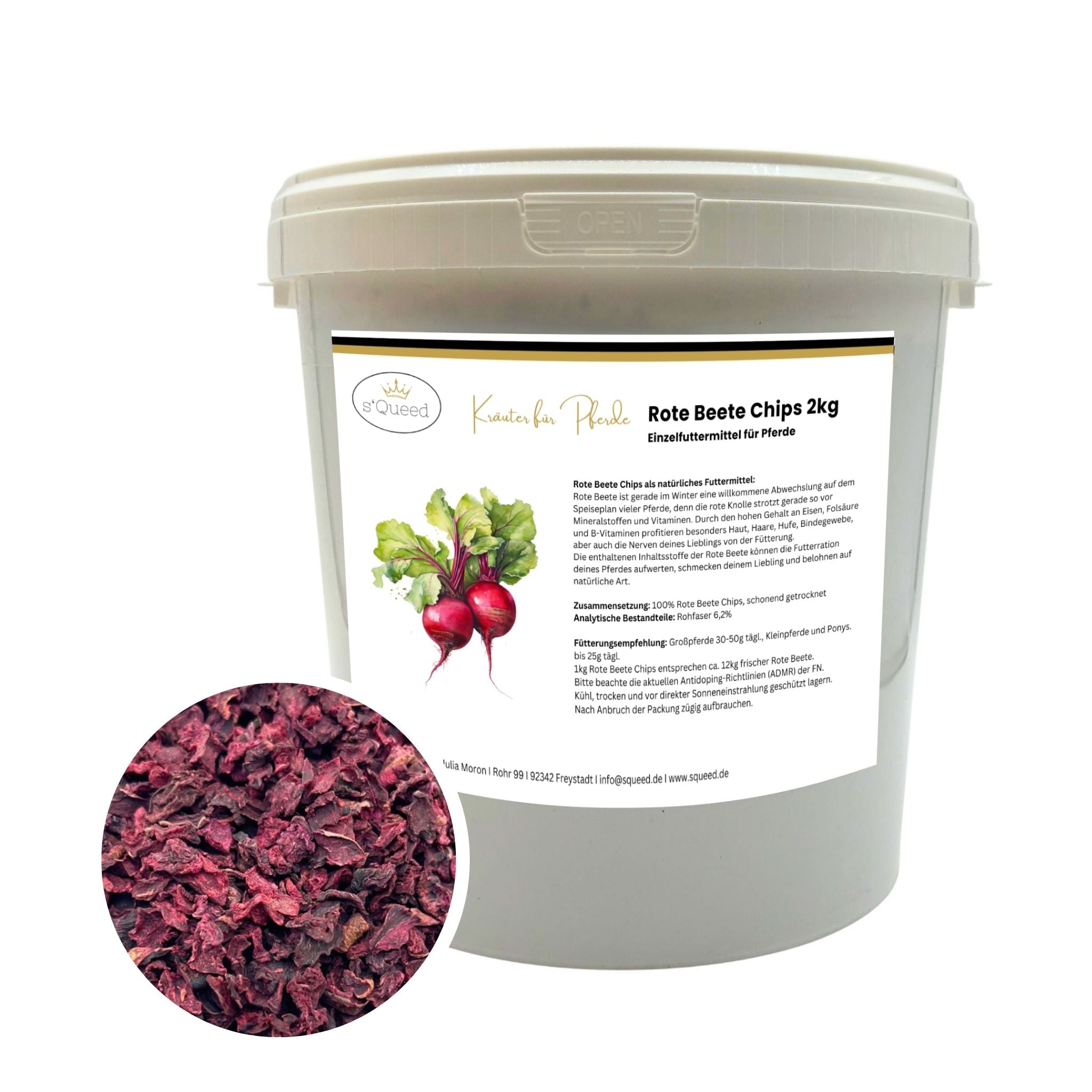Rote Beete Chips Pferd 2kg