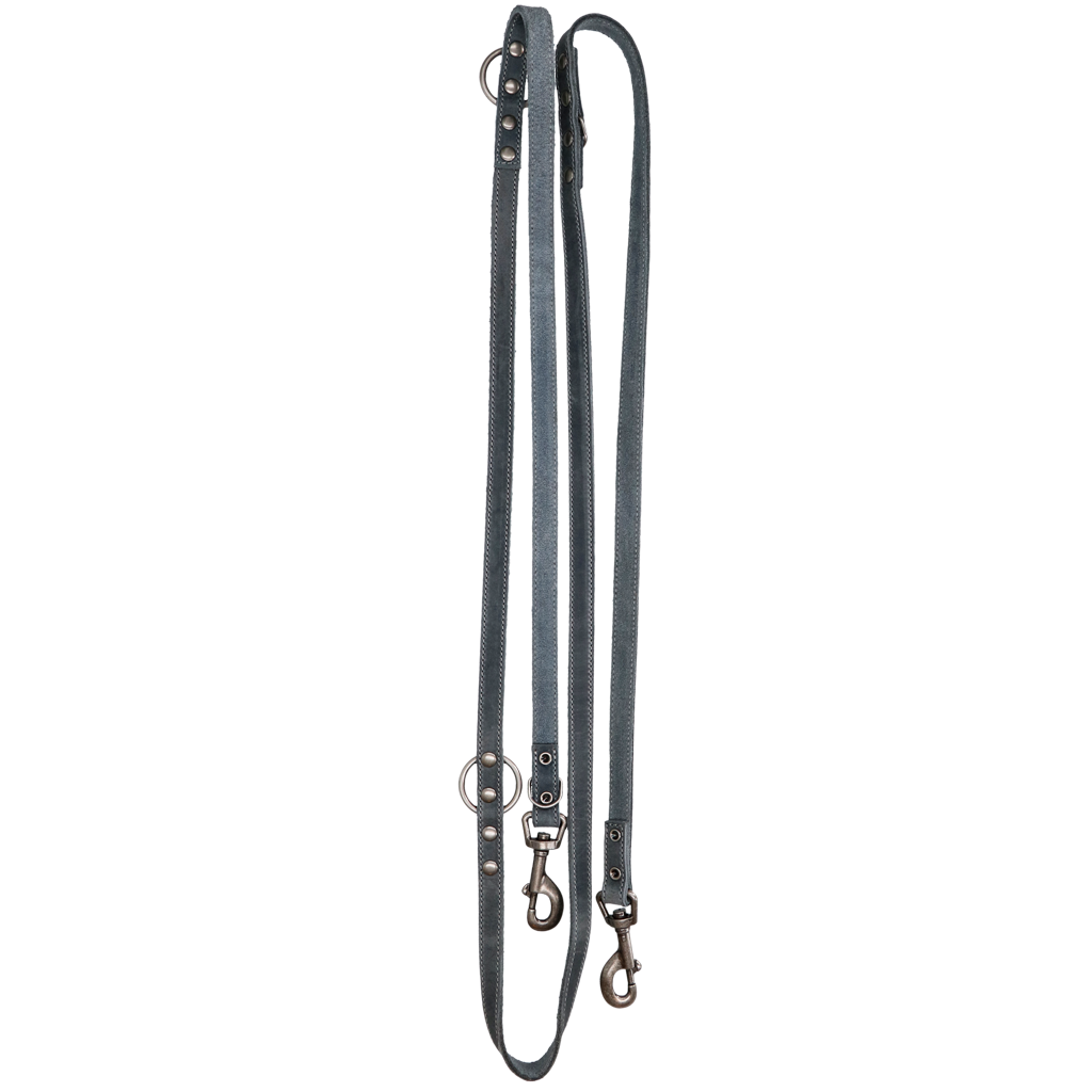 Spotted! Pro Leder Trainingsleine Grau 1,6 x 250 cm