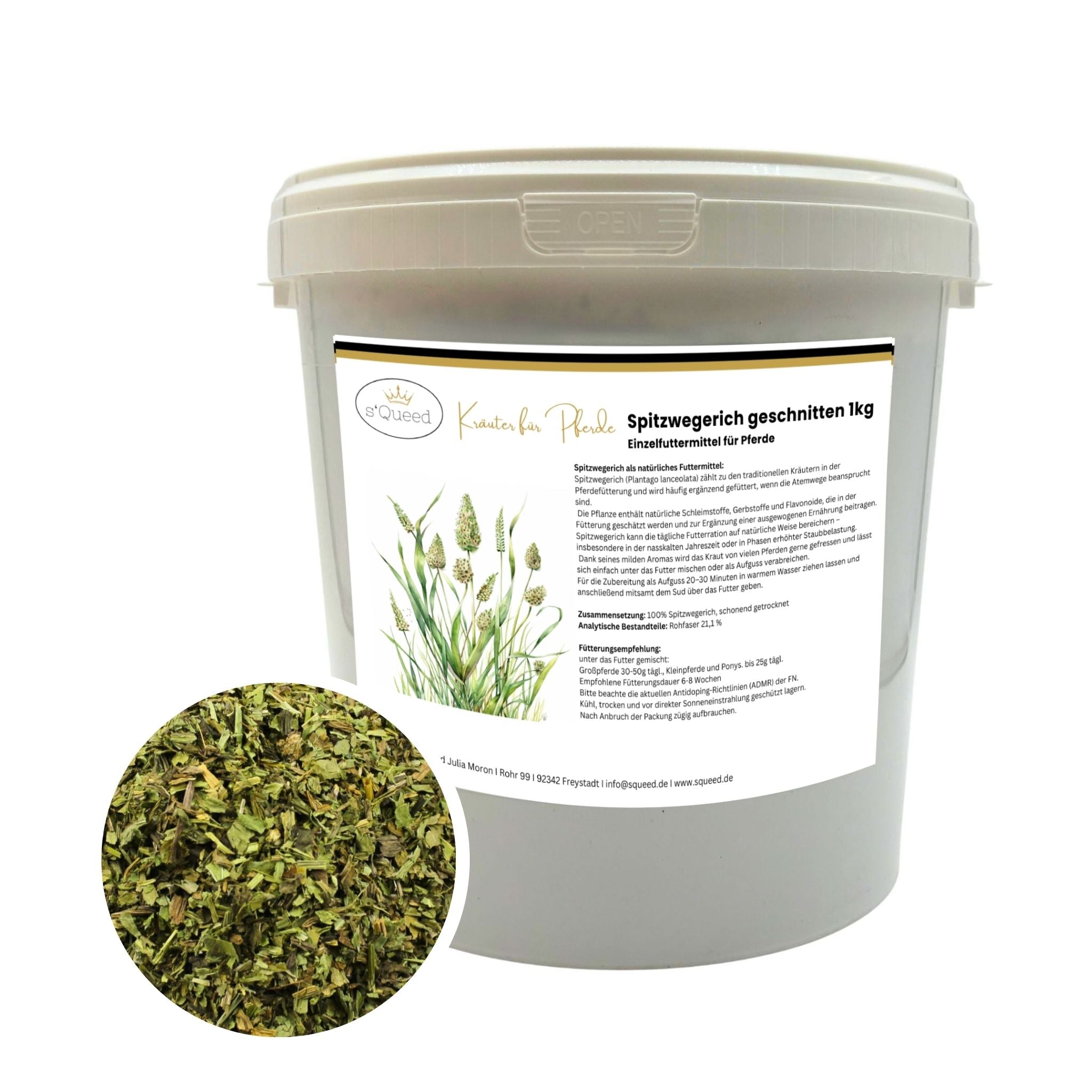 Spitzwegerich Pferd 1kg - TierVita