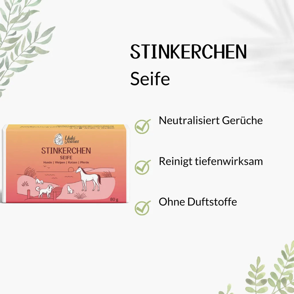 Stinkerchen Seife für Hunde, Katzen und Pferde