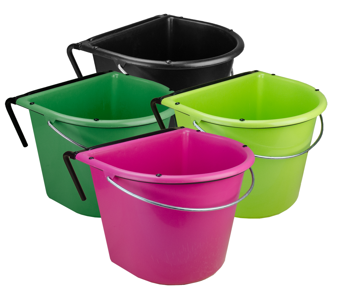 Futtertrog 15 l mit Einhängehaken und Henkel Grün