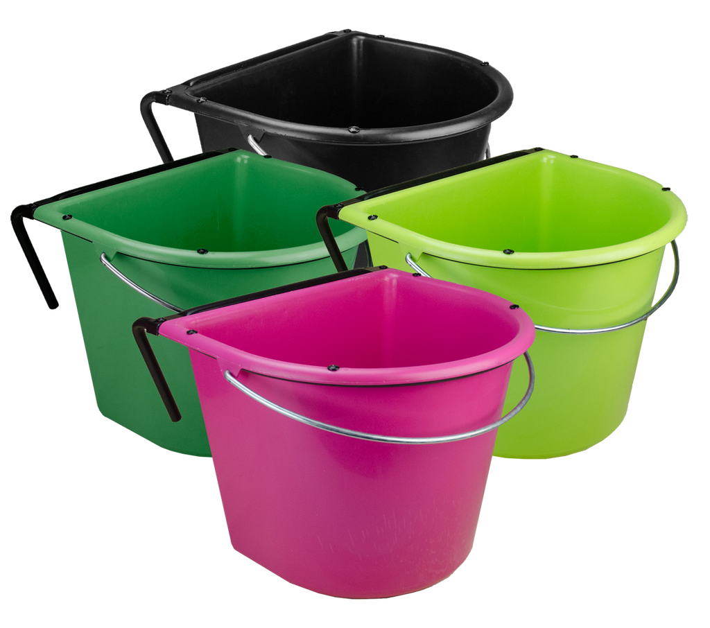 Futtertrog 15 l mit Einhängehaken und Henkel Rosa