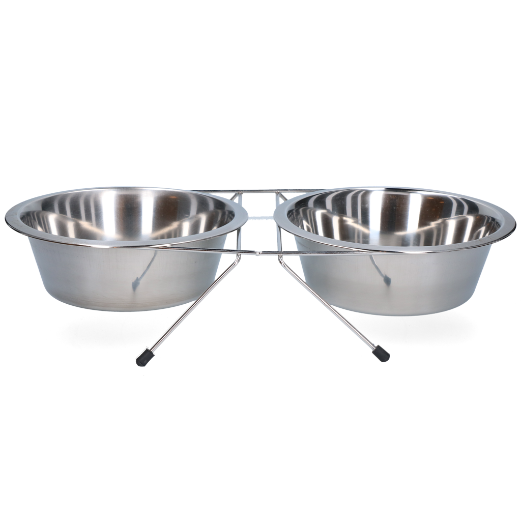 Edelstahl Hundenapf mit Ständer Ø 21 cm – 1750 ml, rostfrei & hygienisch
