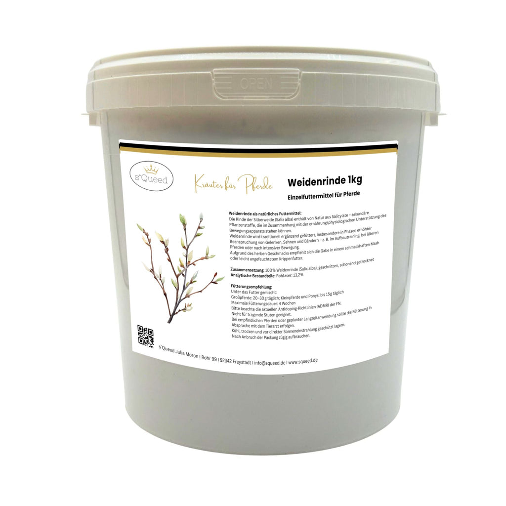 Weidenrinde Pferd geschnitten 1kg - TierVita