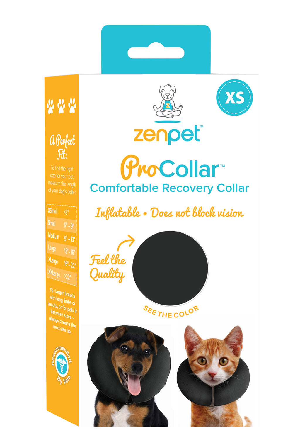 Zenpet ProCollar Halskrause Größe XS – Für kleine Hunde & Katzen
