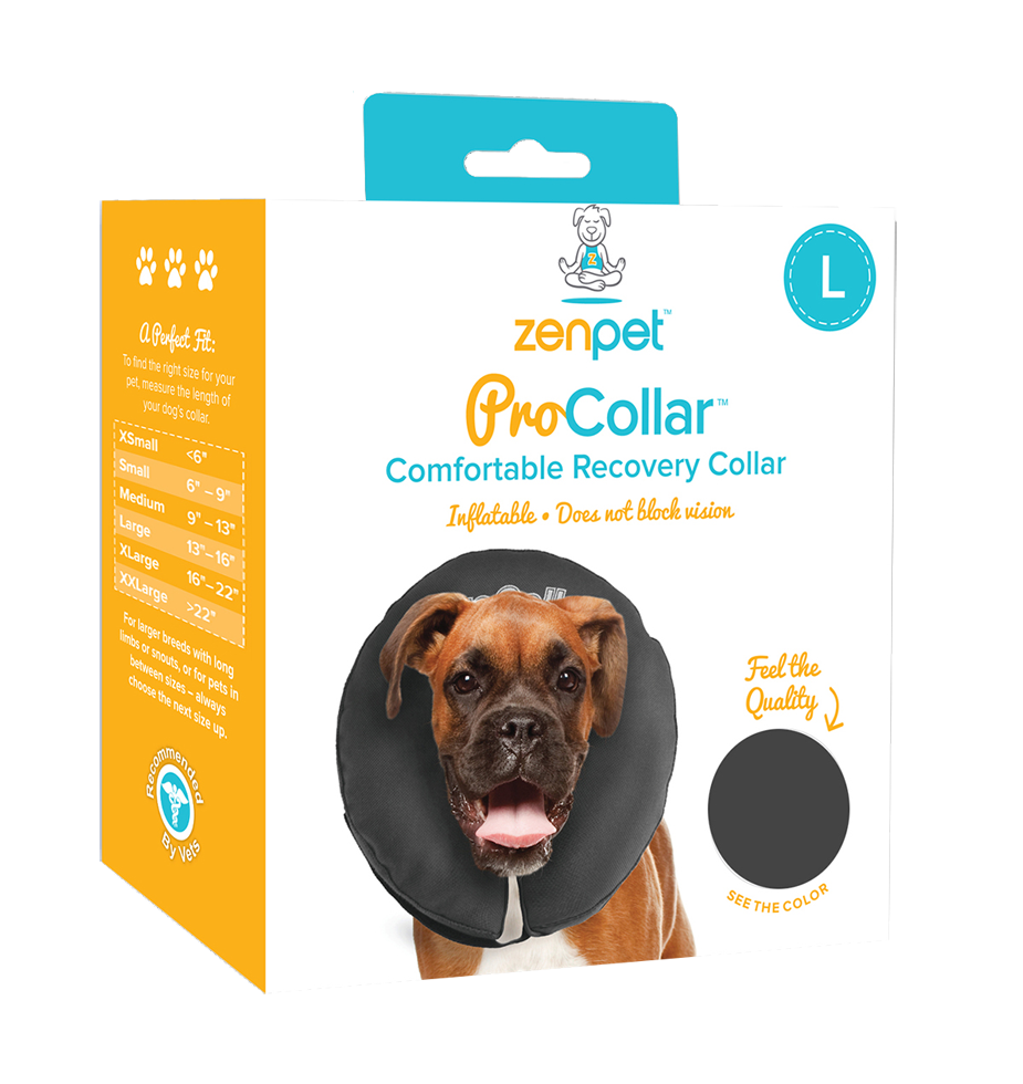 Zenpet ProCollar Halskrause Größe L – Sanfte Genesungshilfe für Hunde