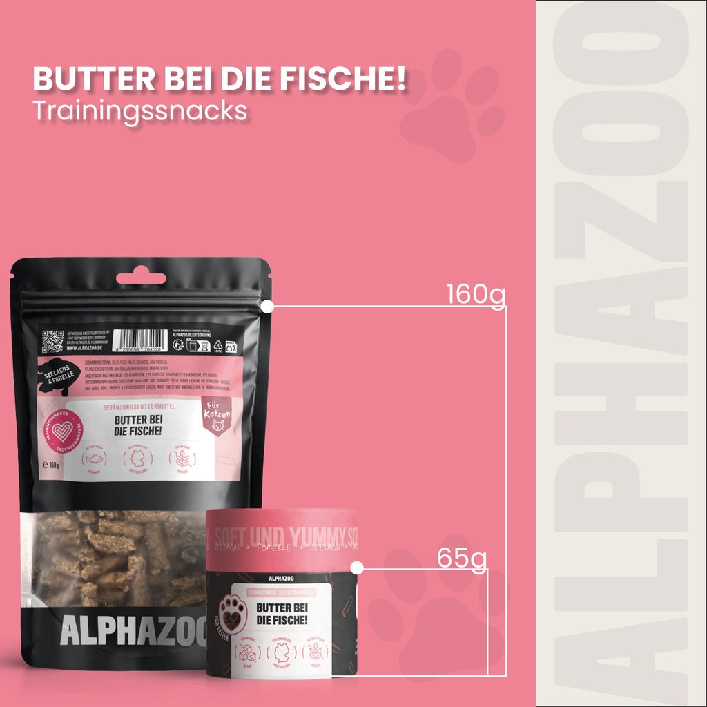 Butter Bei Die Fische! – Softsnack für Katzen, Seelachs & Forelle, getreidefrei