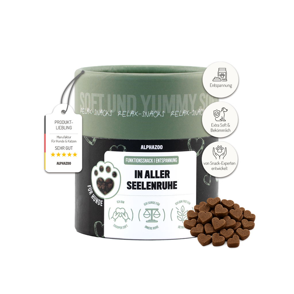 In Aller Seelenruhe – Beruhigungssnack für Hunde mit Baldrian, Ashwagandha & L-Tryptophan