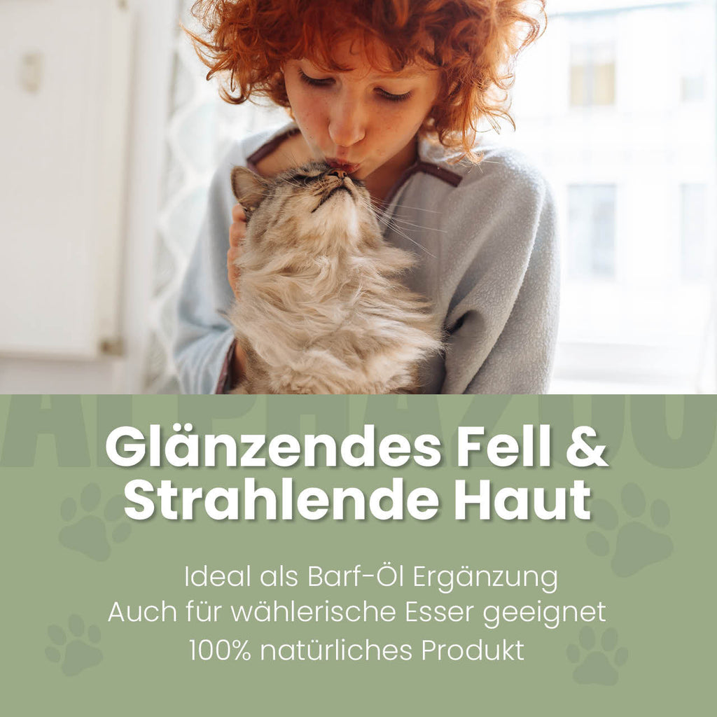 Lachsöl für Katzen – EPA & DHA aus norwegischem Lachs, 100ml & 250ml