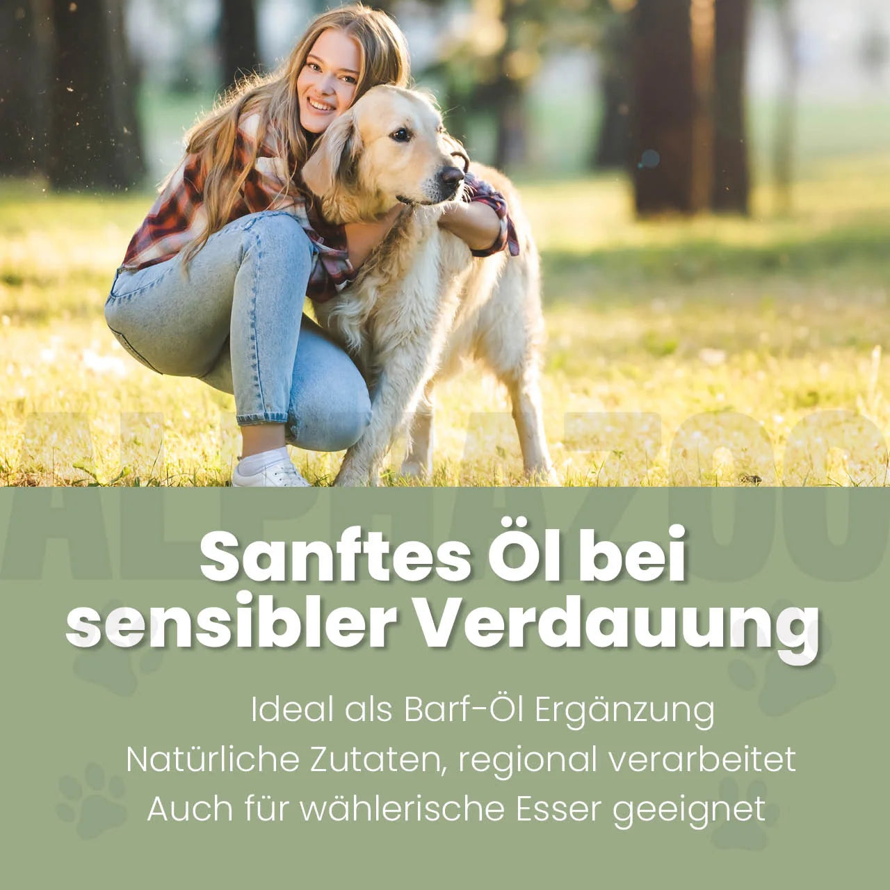 Pupsbremse Futteröl für Hunde – Lein, Hanf & Kürbiskern kaltgepresst