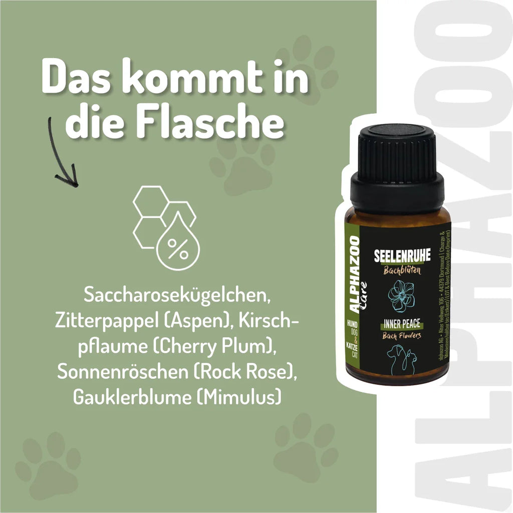 Bachblüten Globuli für Hunde & Katzen – Seelenruhe bei Angst & Stress | 15g