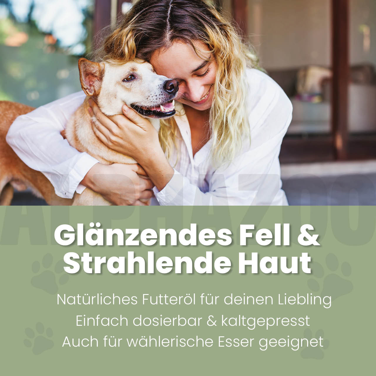 Seelenruhe Futteröl für Hunde – Leinöl mit Baldrian & Hopfen kaltgepresst