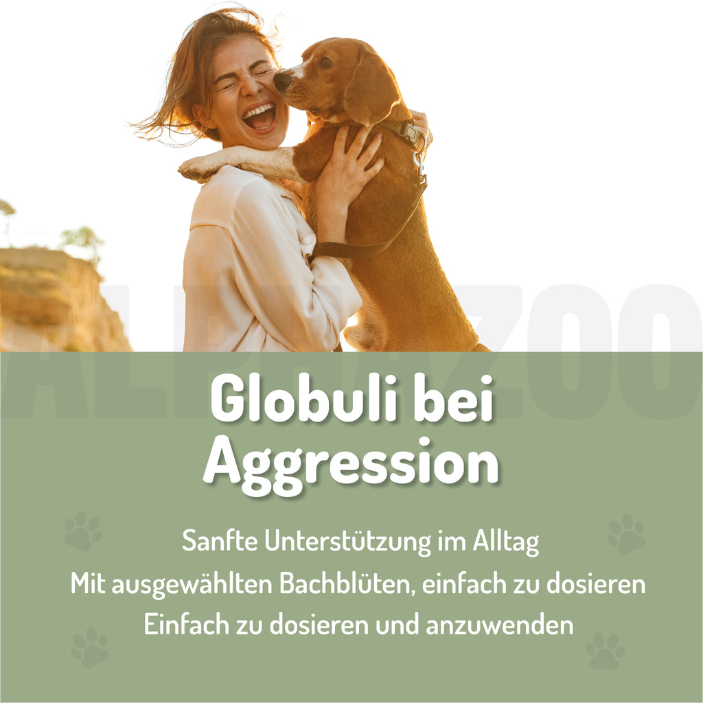 Wutbändiger Bachblüten Globuli für Hunde & Katzen – 15g