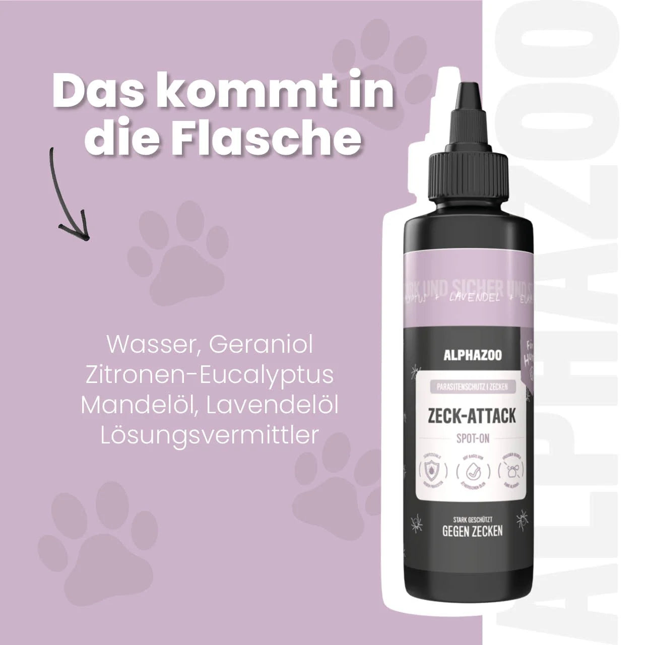 ZeckAttack Spot-On für Hunde – pflanzlich mit Lavendel, Mandel & Zitronen-Eukalyptus